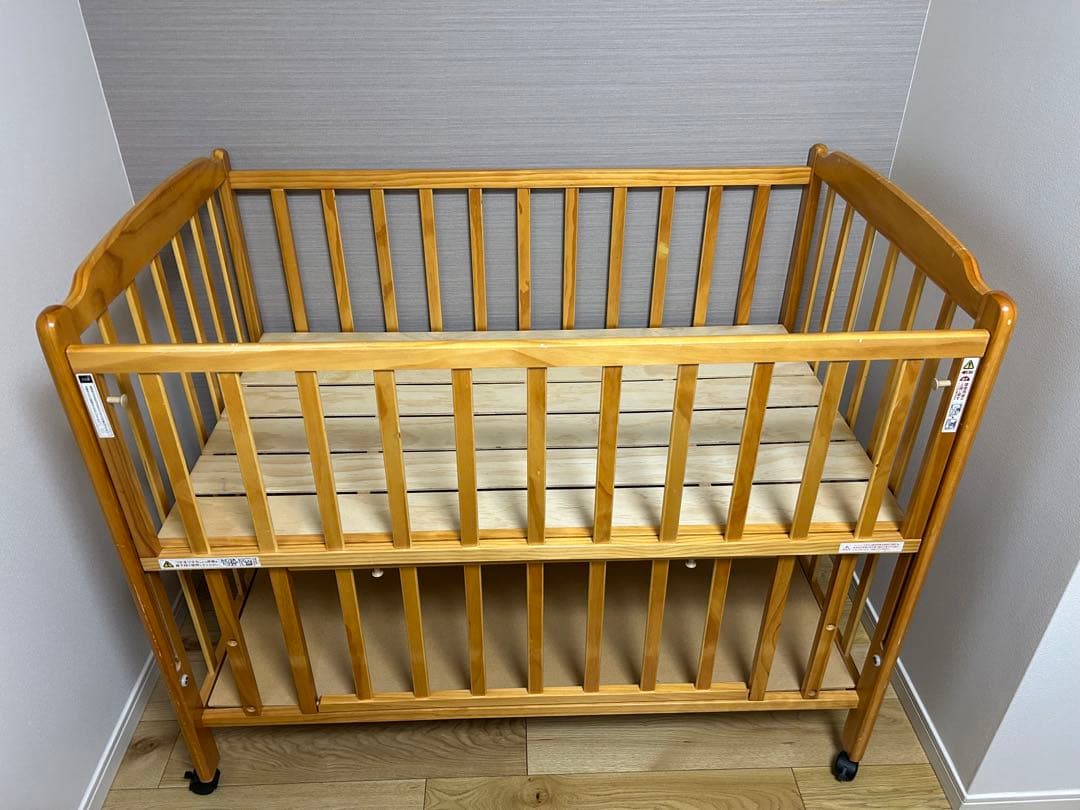 美品✨大和屋　ベビーベッド　フロール　120✕70cm