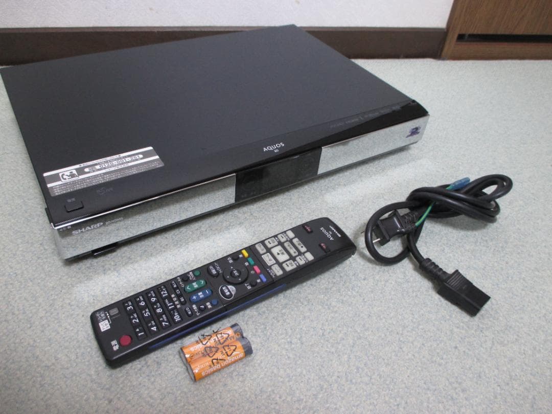 動作良好☆SHARP 2番組同時録画 ブルーレイレコーダー BD-HDW55