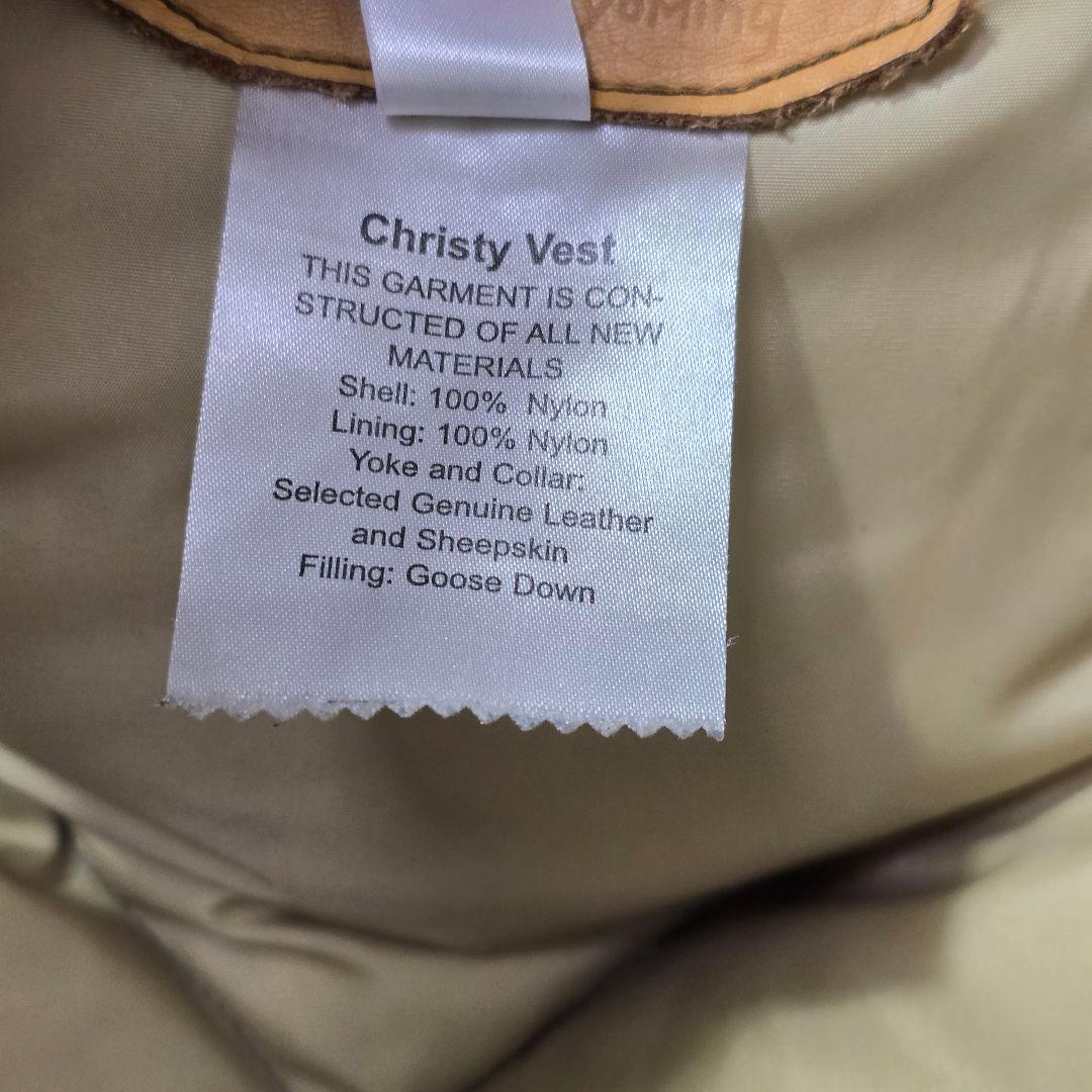 ロッキーマウンテンフェザーベッド ダウンベスト クリスティ オリーブ 38