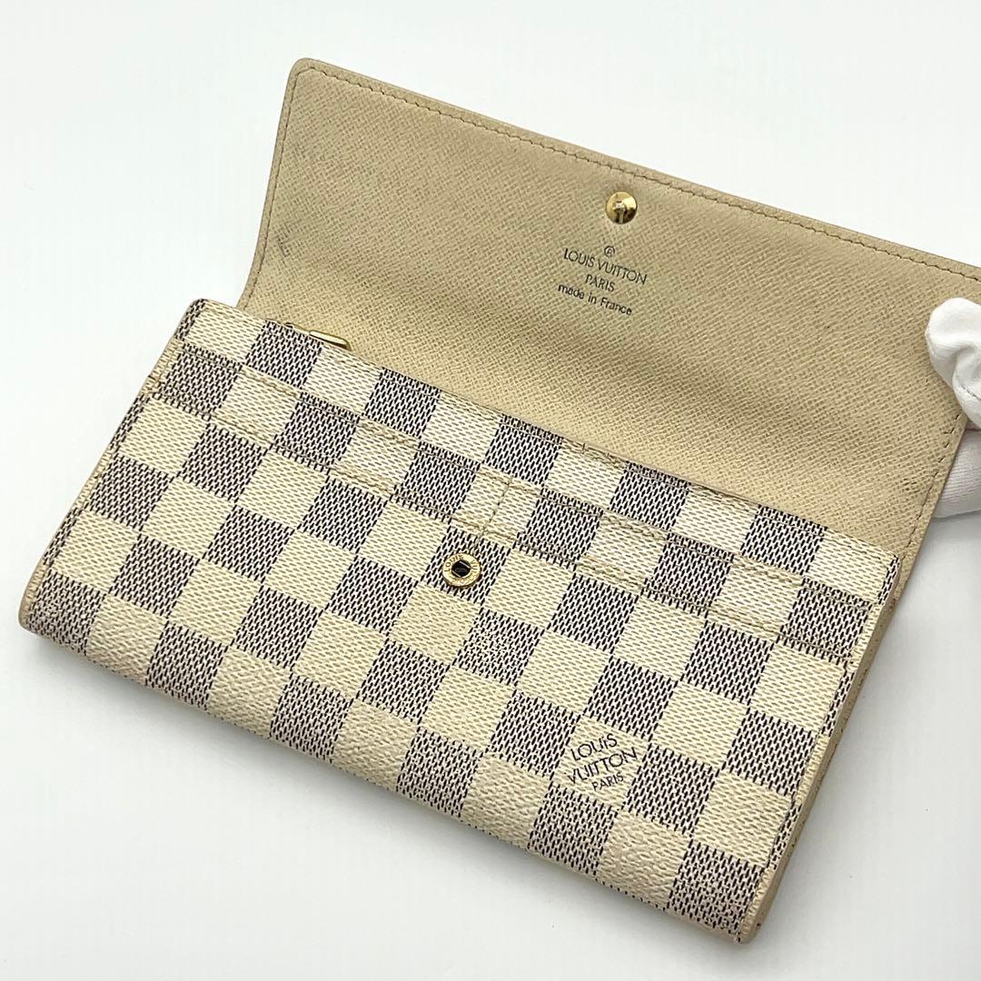 ルイヴィトン 長財布 アズール ポルトフォイユサラ 男女兼用