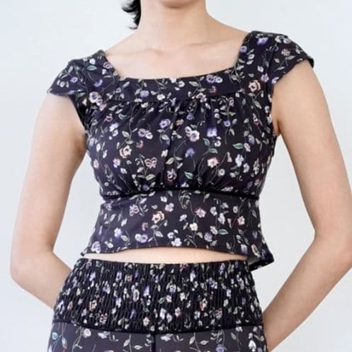 【SUKALA】スプリングフラワーグレースブラトップ パンジー Мサイズ