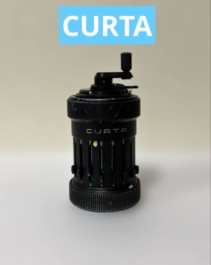 【希少品】Curta Type I メカニカル計算機 ケース、説明書付き