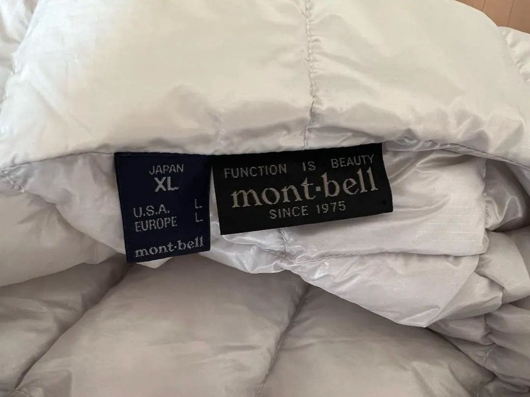 モンベル EXライトダウンジャケット ライトグレー XL mont-bell