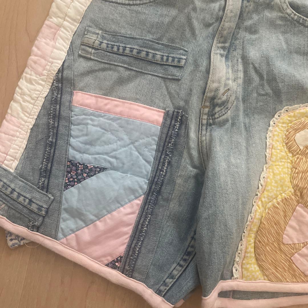 グニフニ♡くまちゃんのカントリーデニムパンツ