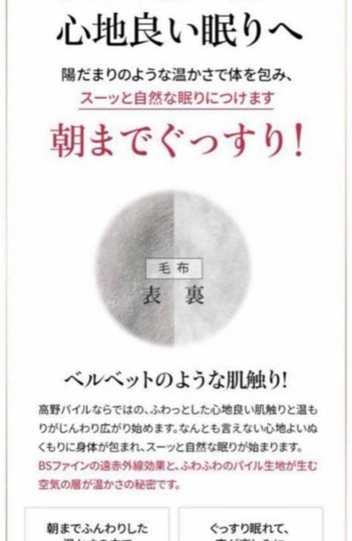 新品未使用 ＢＳファイン毛布