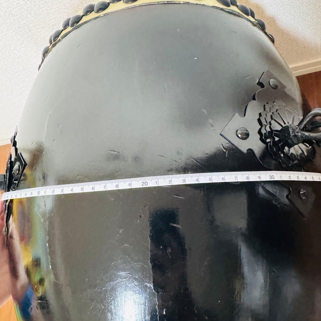 和太鼓 打面33センチ ブラック　黒　大太鼓