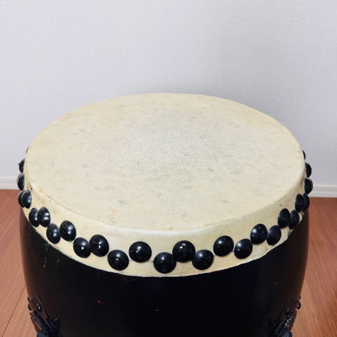 和太鼓 打面33センチ ブラック　黒　大太鼓