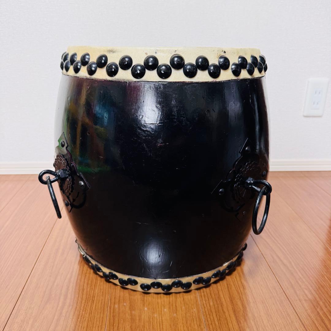 和太鼓 打面33センチ ブラック　黒　大太鼓