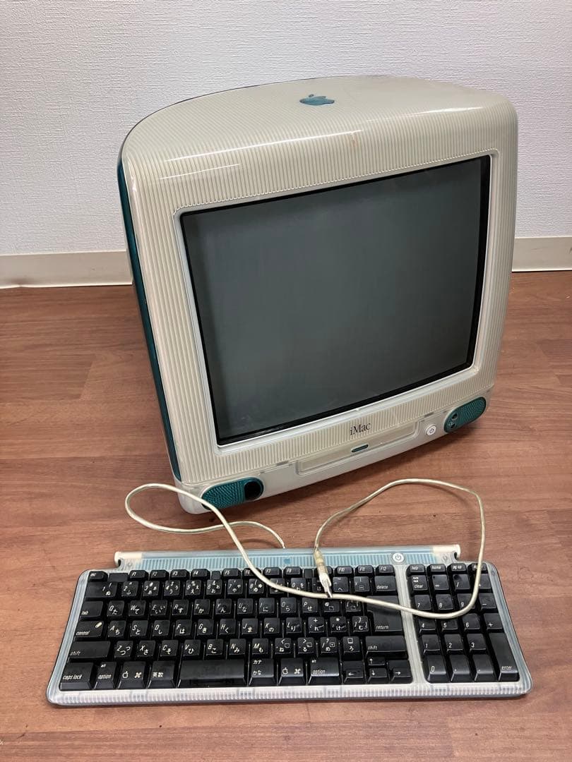 レトロ！【Apple】 iMac G3 初代 ボンダイブルー キーボード付
