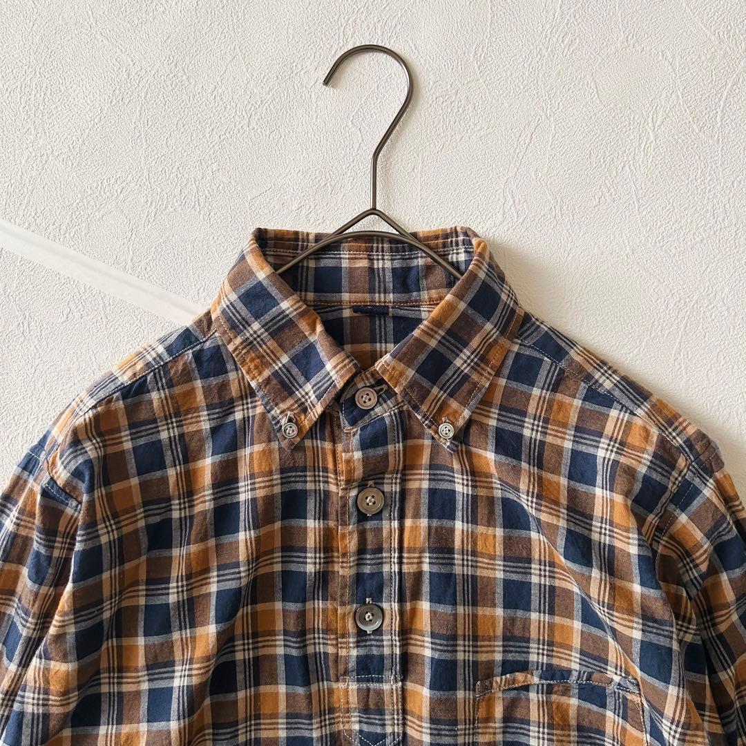 2941Z 美品 45R チェックシャツ インド麦平の908シャツ 現行タグ 綿