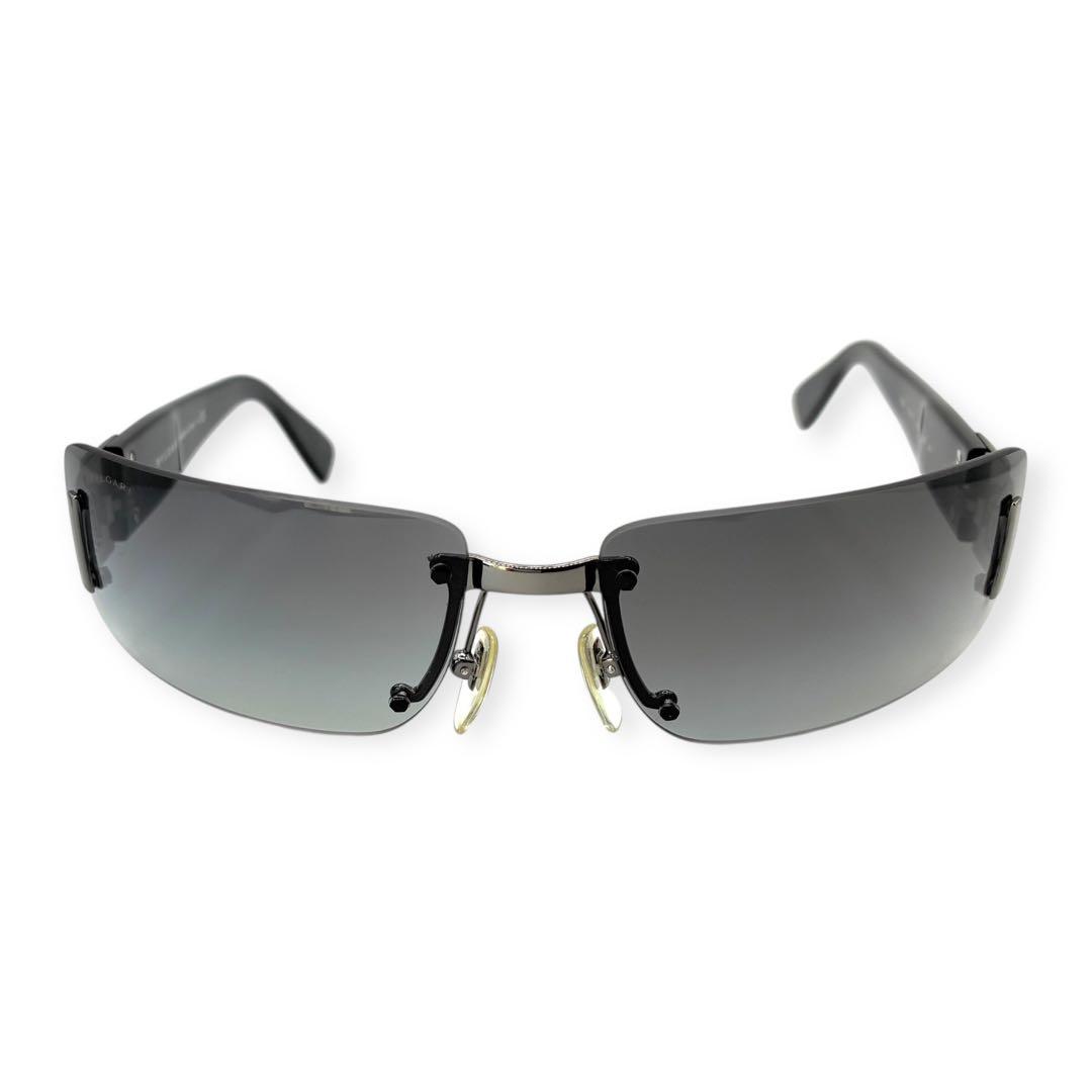 【極美品】BVLGARI ブルガリ　リムレス　サングラス　スクエア　ビーゼロワン