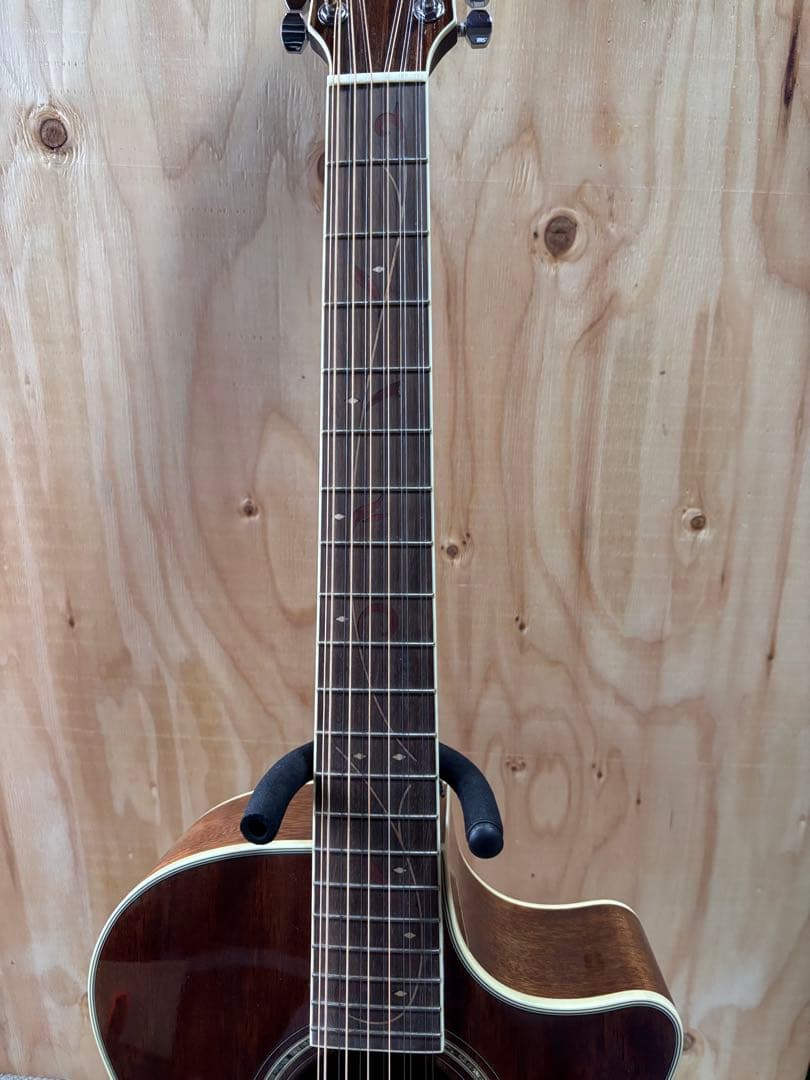 Ibanez オールマホガニー　トップ単板12弦 エレアコ　純正ギグケース付