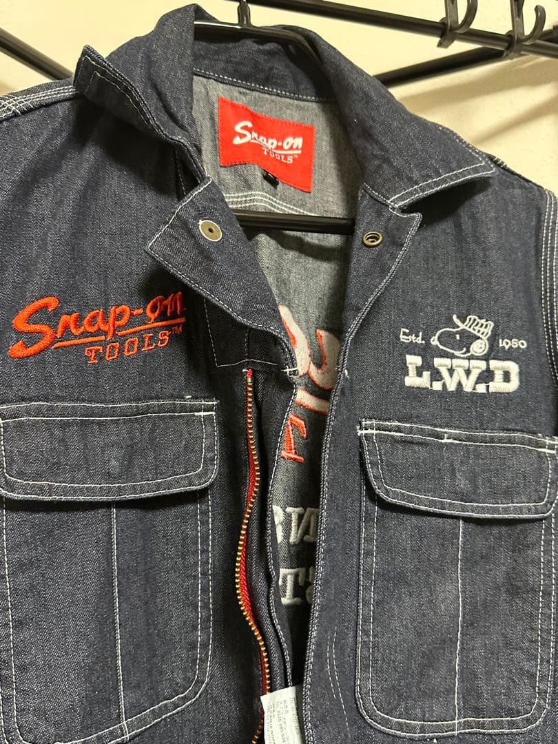 Snap-on オーバーオール Sサイズ ダークデニム