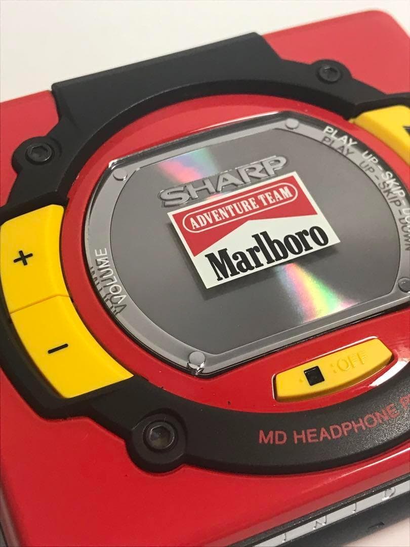 【希少】MDプレイヤー　SHARP×Marlboroコラボ　　MD-SS302M