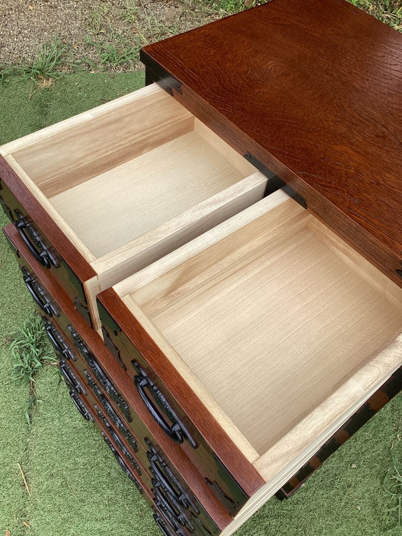 時代箪笥　民芸箪笥　装飾金具　和箪笥　収納箪笥　整理箪笥