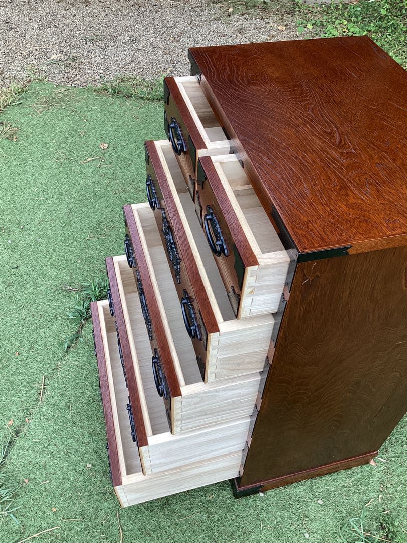 時代箪笥　民芸箪笥　装飾金具　和箪笥　収納箪笥　整理箪笥