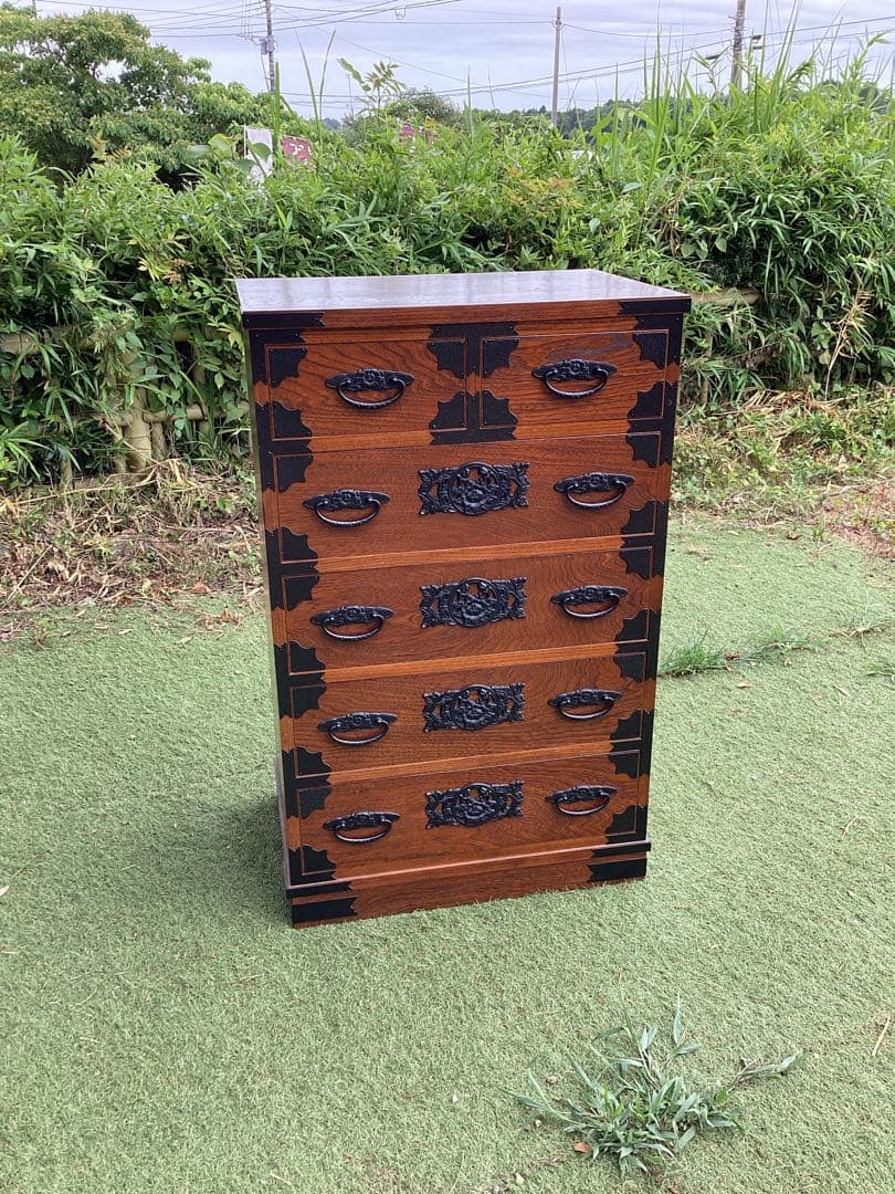 時代箪笥　民芸箪笥　装飾金具　和箪笥　収納箪笥　整理箪笥