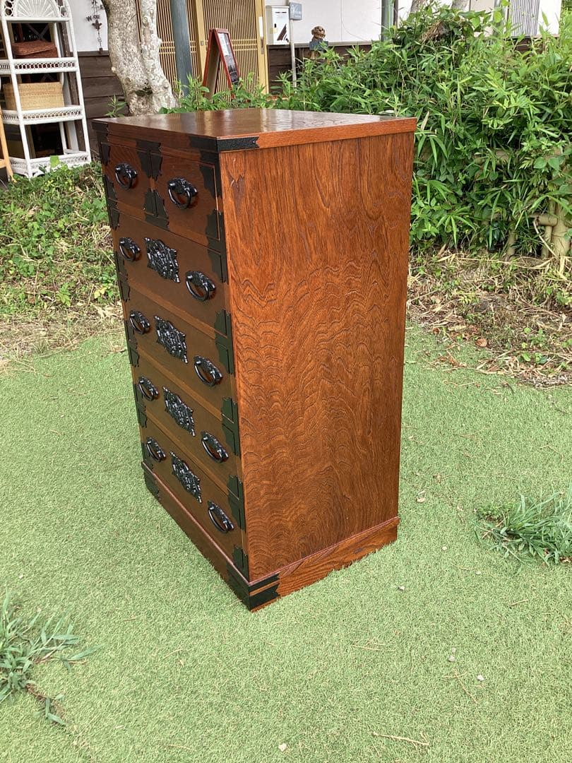時代箪笥　民芸箪笥　装飾金具　和箪笥　収納箪笥　整理箪笥