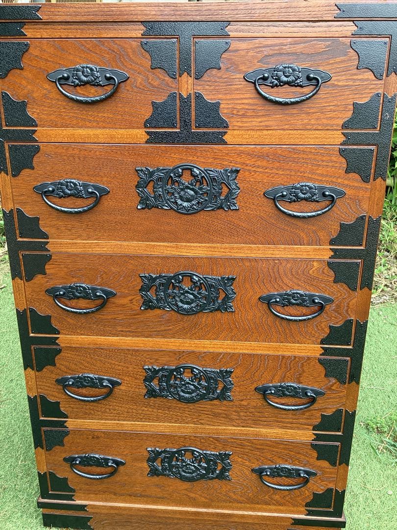 時代箪笥　民芸箪笥　装飾金具　和箪笥　収納箪笥　整理箪笥
