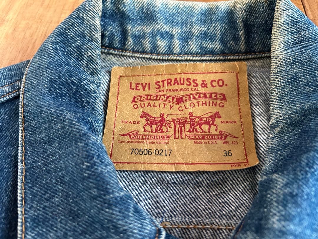 LEVI'S Gジャン 70506-0217 サイズ36 デニムブルー