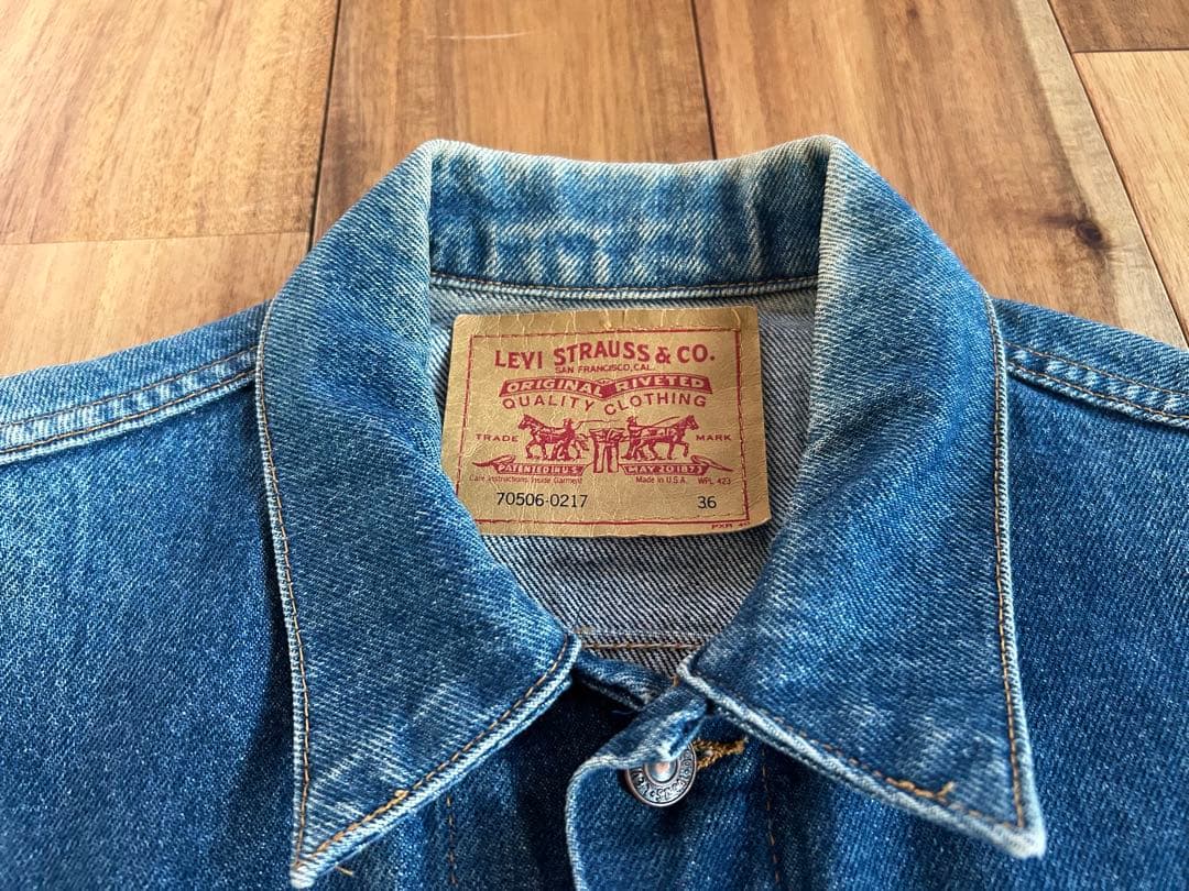 LEVI'S Gジャン 70506-0217 サイズ36 デニムブルー