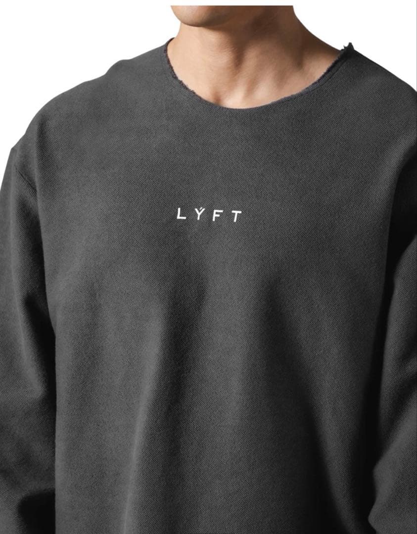 LYFT KNIT LIKE LOOSE SWEAT SHIRT - グレー