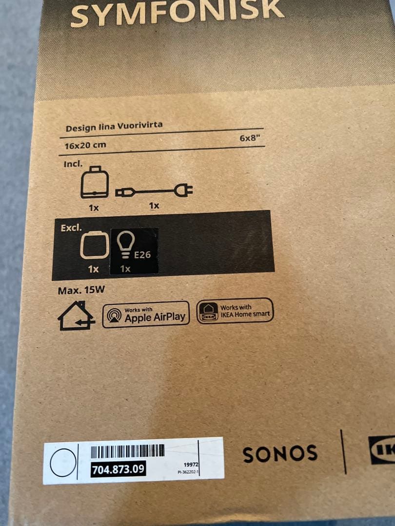 IKEA SYMFONISK スマートスピーカー　ランプ