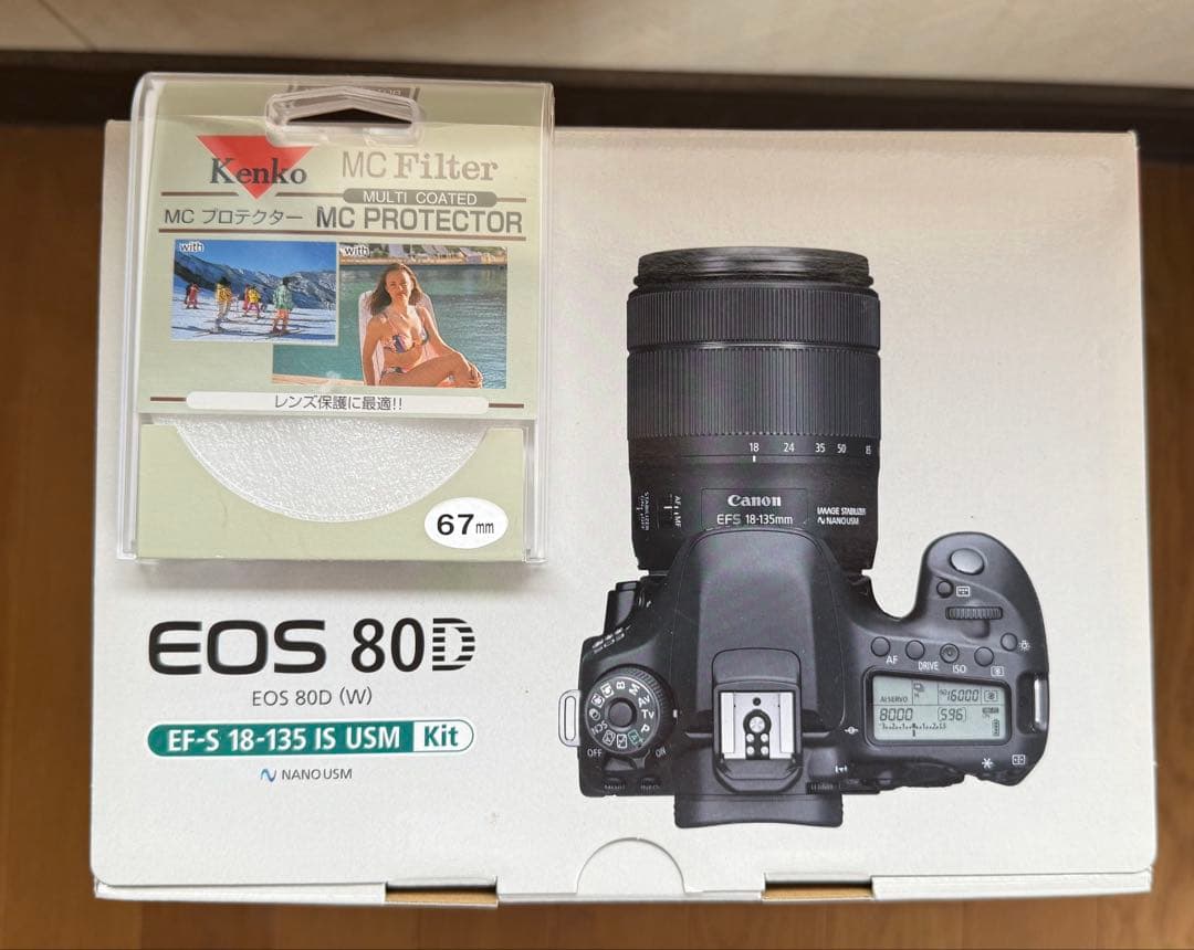 【レンズ、三脚付き】Canon EOS 80D デジタル一眼レフカメラ
