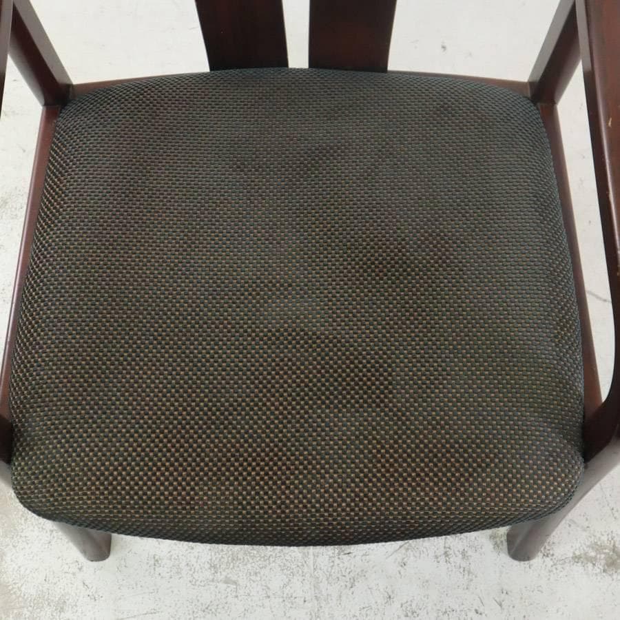 ２脚まとめ買い オールドカリモク ダイニングチェア アームチェア 曲木 ビンテ2