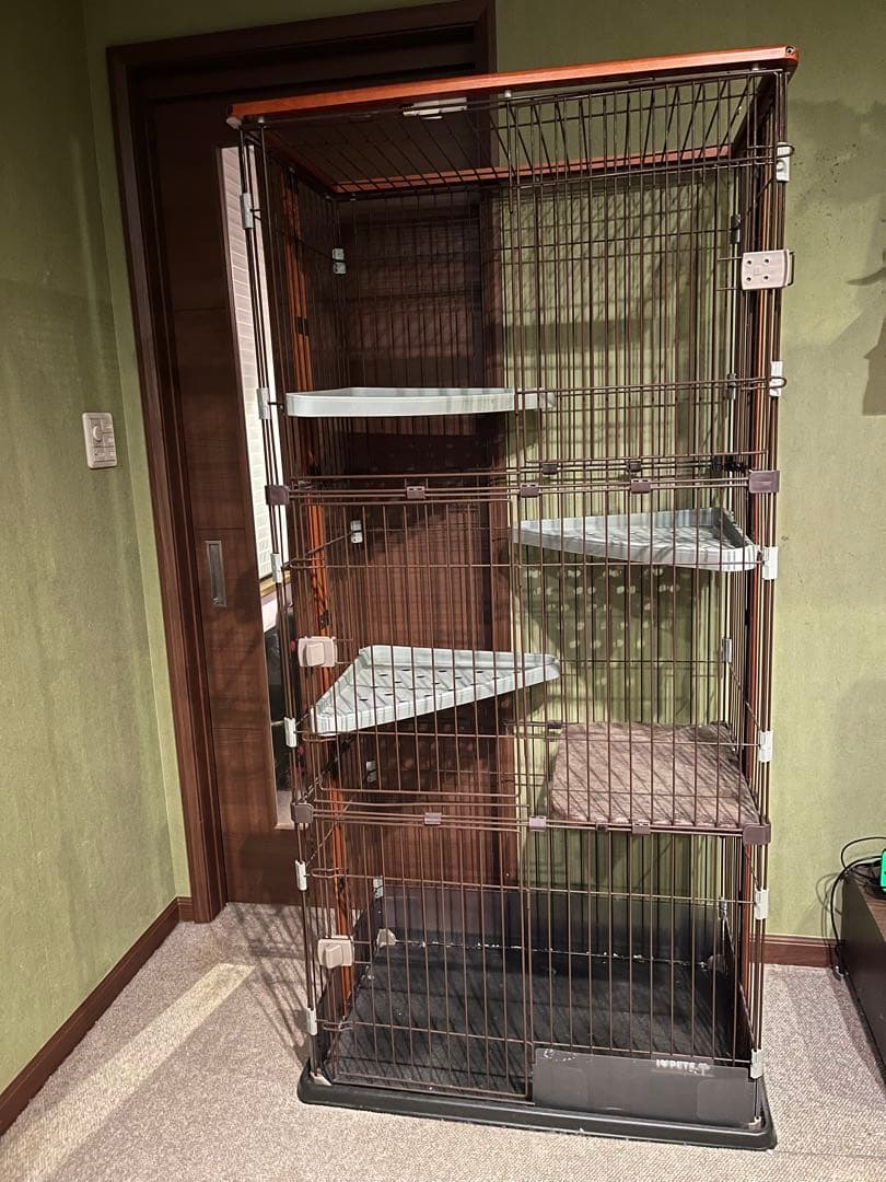 大きめキャットケージ 3段構造　中古品