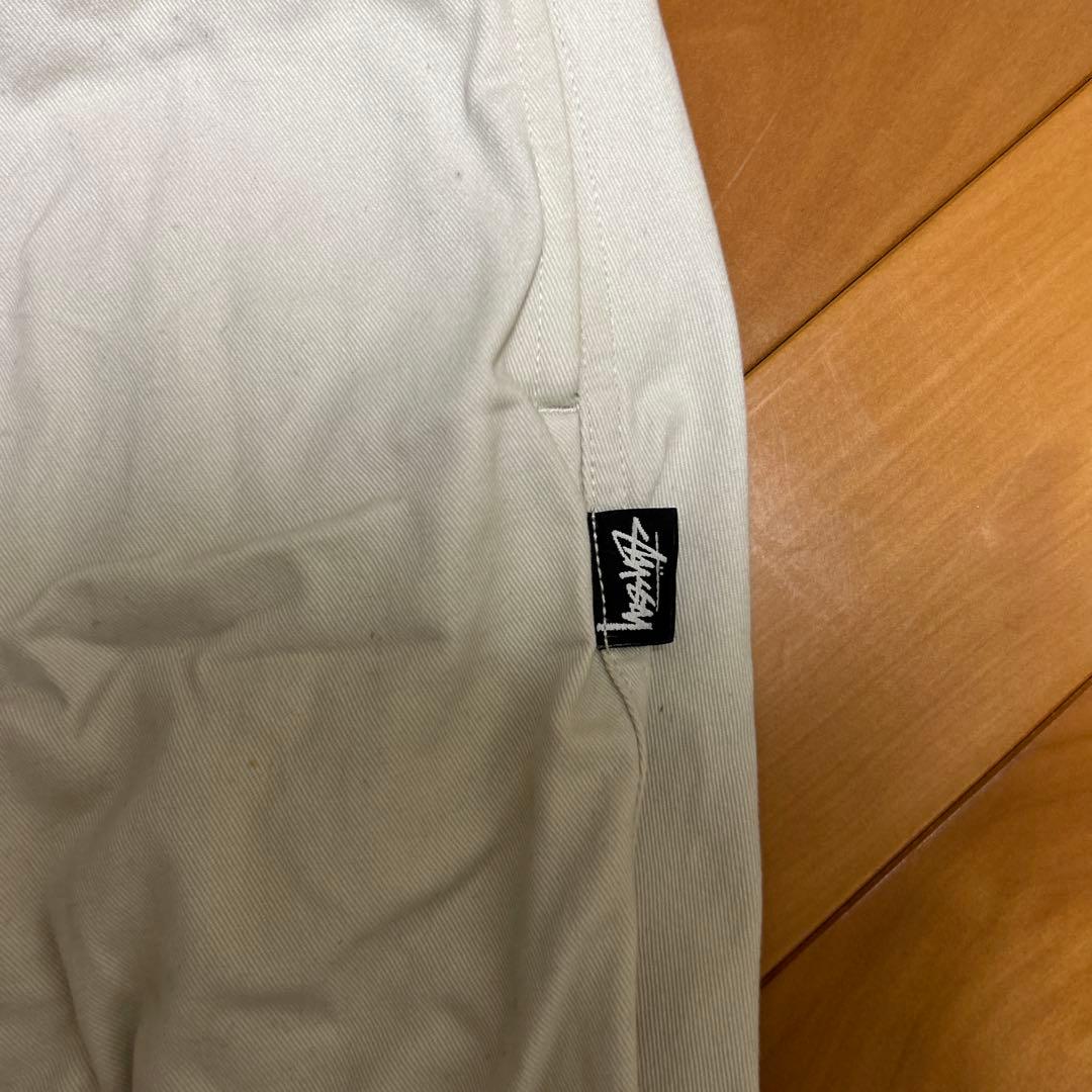 Stussy XL ホワイト ワークパンツ