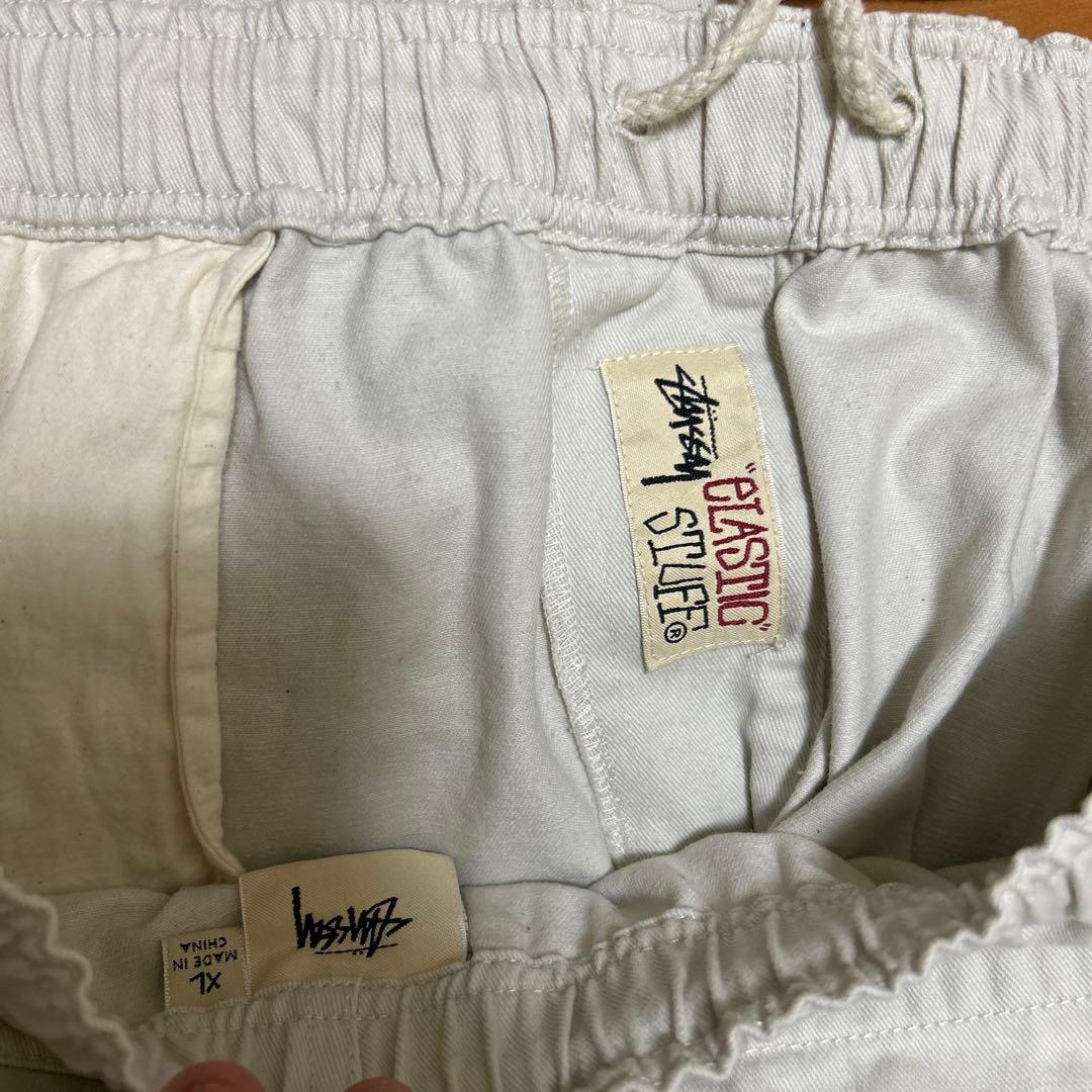 Stussy XL ホワイト ワークパンツ