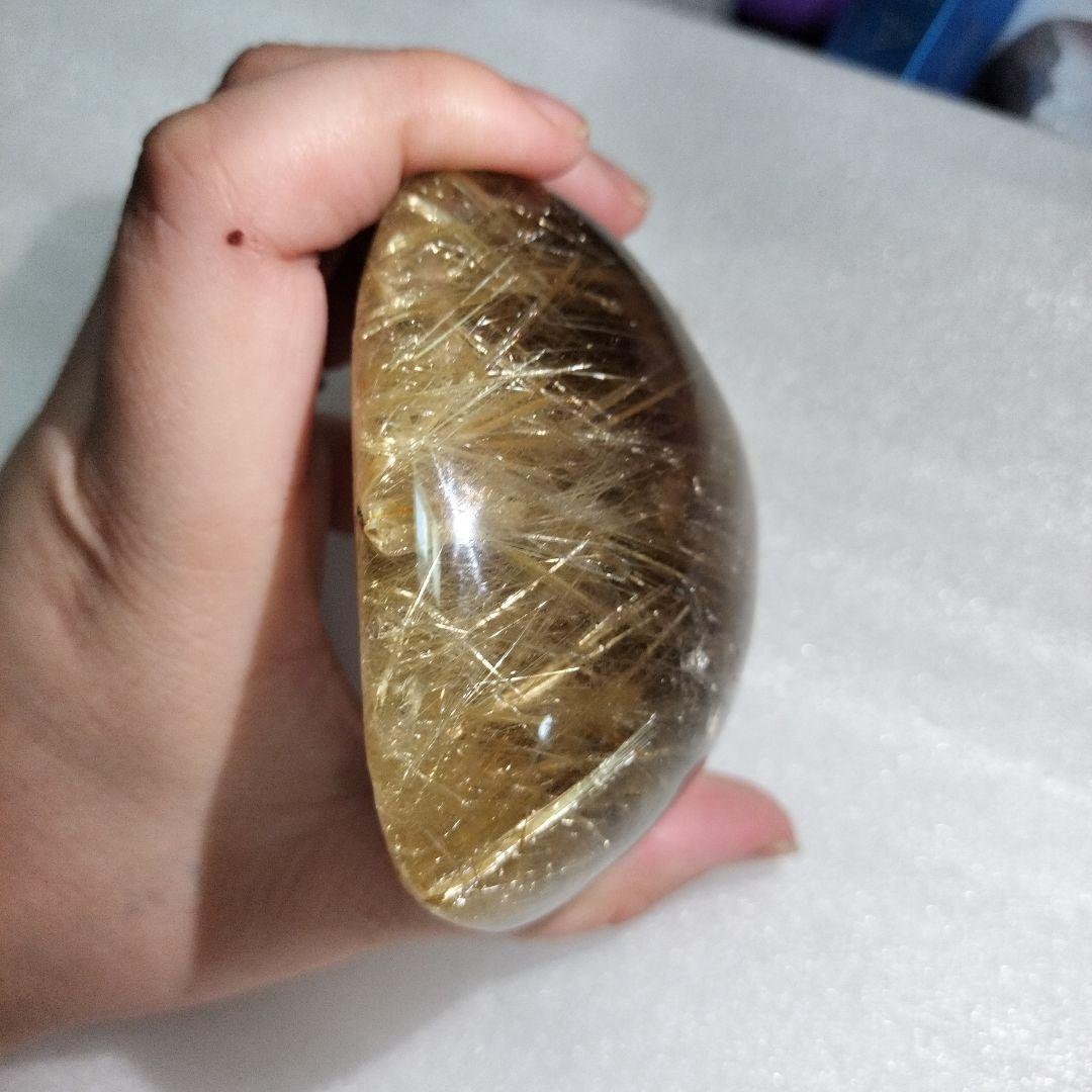 タイタンルチルクォーツ 卵型 最終お値下げ！