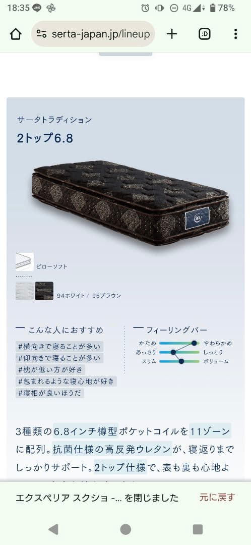 ☆RS ☆　 [美品] サータ　トラディション　2トップ6.8