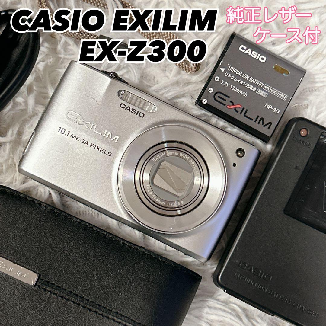 CASIO デジタルカメラ EXILIM EX-Z300 純正レザーケース付