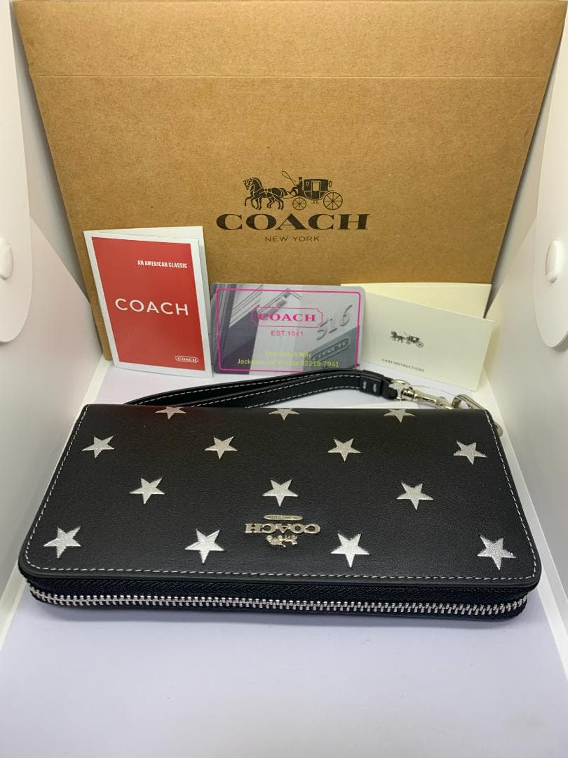 COACH　コーチ　CW479　長財布　スタープリント　シグネチャー