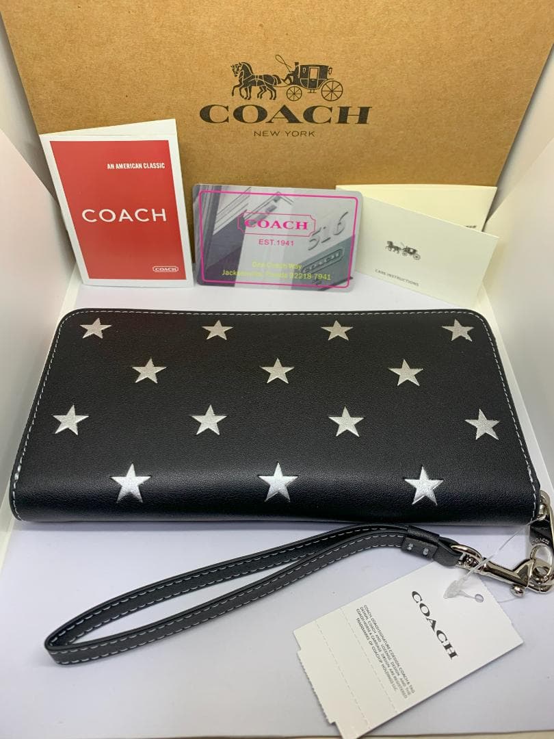 COACH　コーチ　CW479　長財布　スタープリント　シグネチャー
