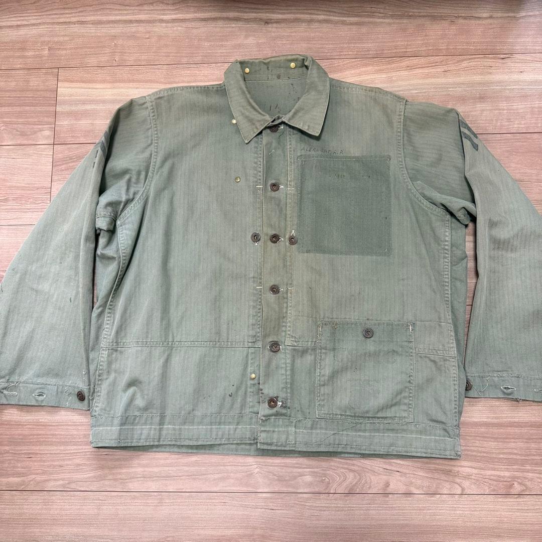 1940年代 40sカスタムUSMC P44ヘリンボーン　HBTP−44米軍実物