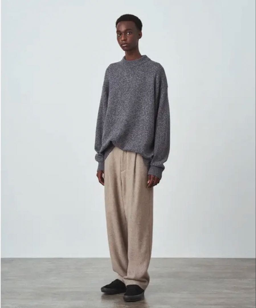 トップス ATON Wool Mouline Mockneck Sweater 04