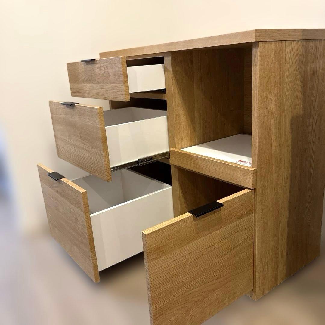 ニトリ　エトナ　キッチンカウンター　ライトブラウン 90cm