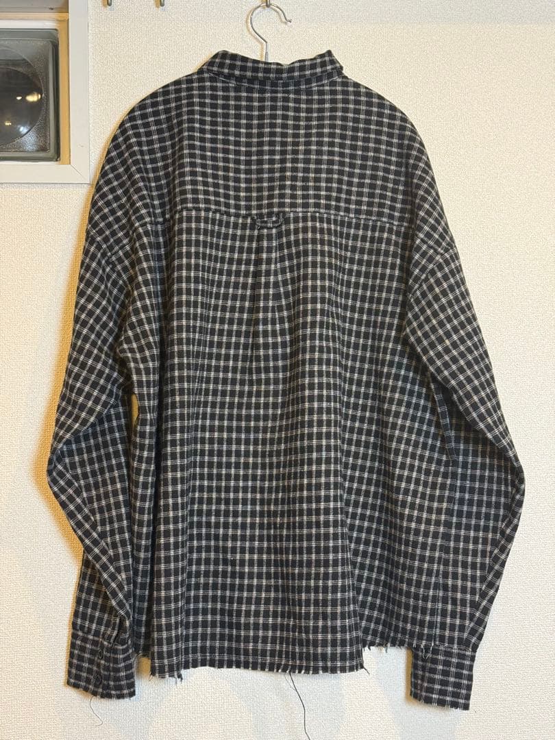 【即完売】CITYSHOP CHECK シャツ ブラック