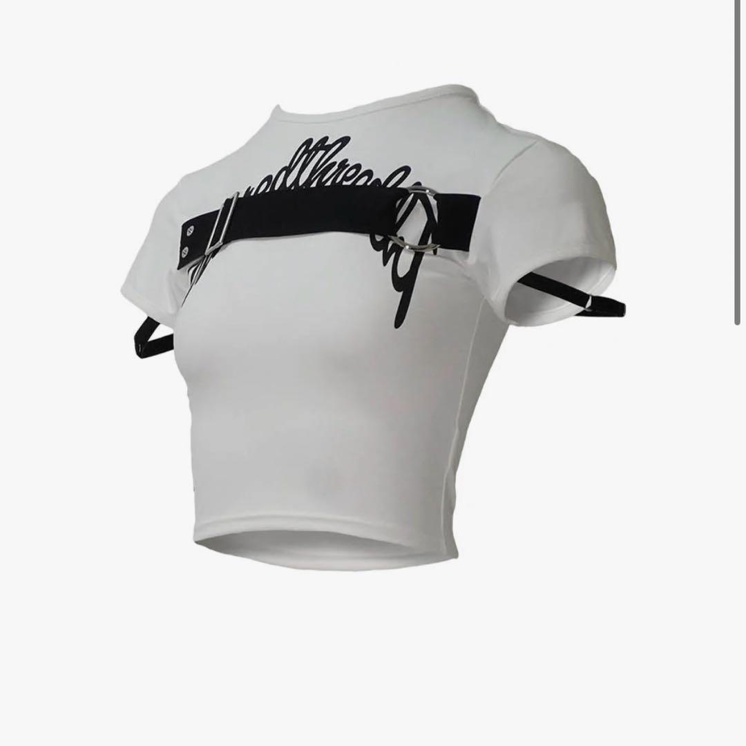 トップス S logo belt tops theredthread