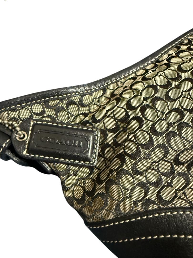 COACH コーチ ハンドバッグ ベージュ/ブラック