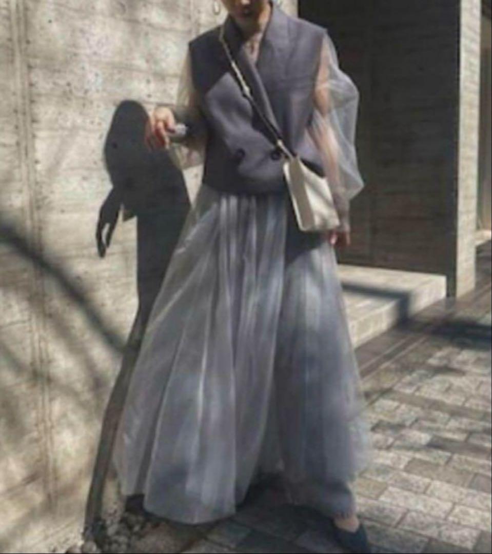 スーツ・フォーマル・ドレス AMERI TAILORED VEST SET SHEER DRESS