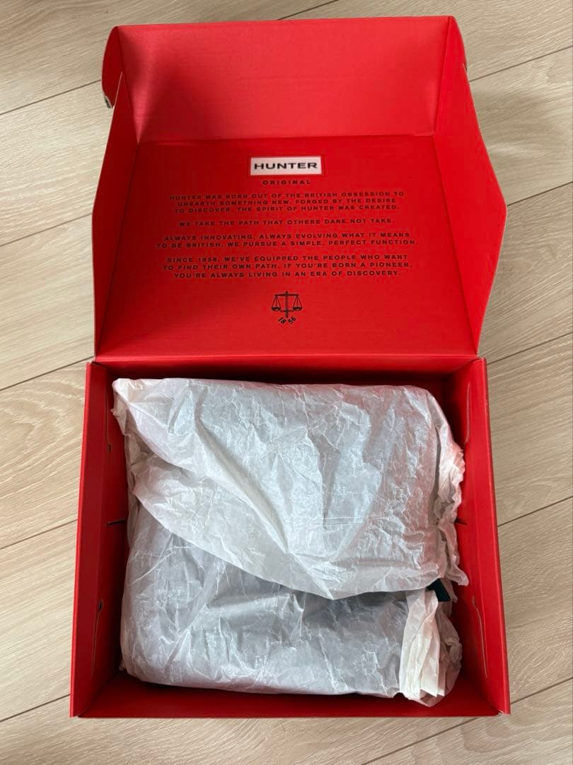 HUNTER WOMENS ORIGINAL ショート レインブーツ 箱付き