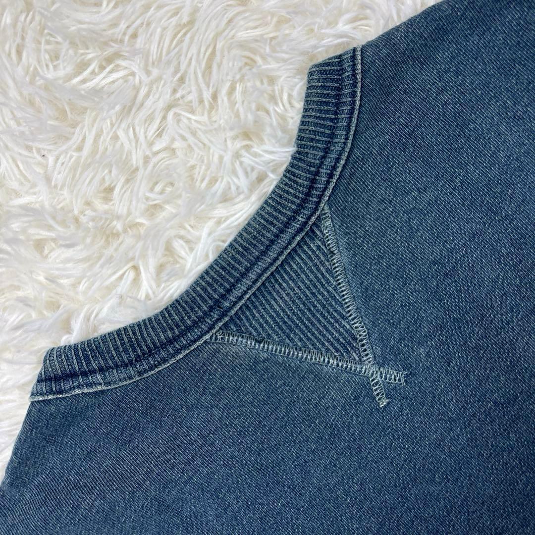 ✨希少・美品✨ダブルアールエル　スウェット　リバースウィーブ　インディゴ染　両Ｖ