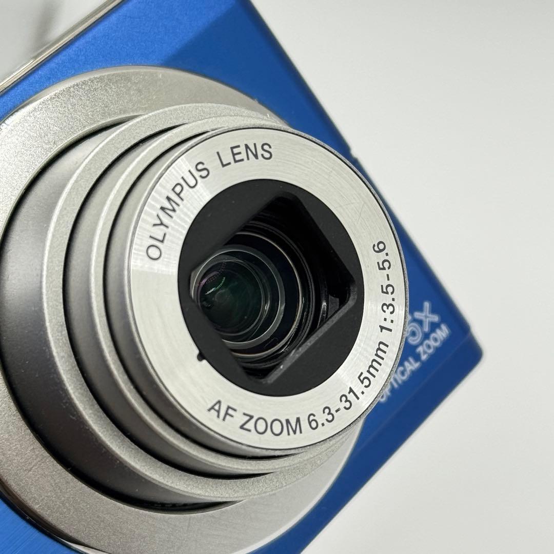 【美品 箱付】 OLYMPUS FE-370 青 オリンパス コンデジ