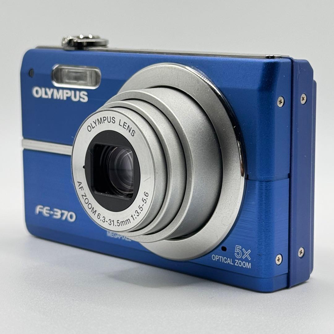 【美品 箱付】 OLYMPUS FE-370 青 オリンパス コンデジ
