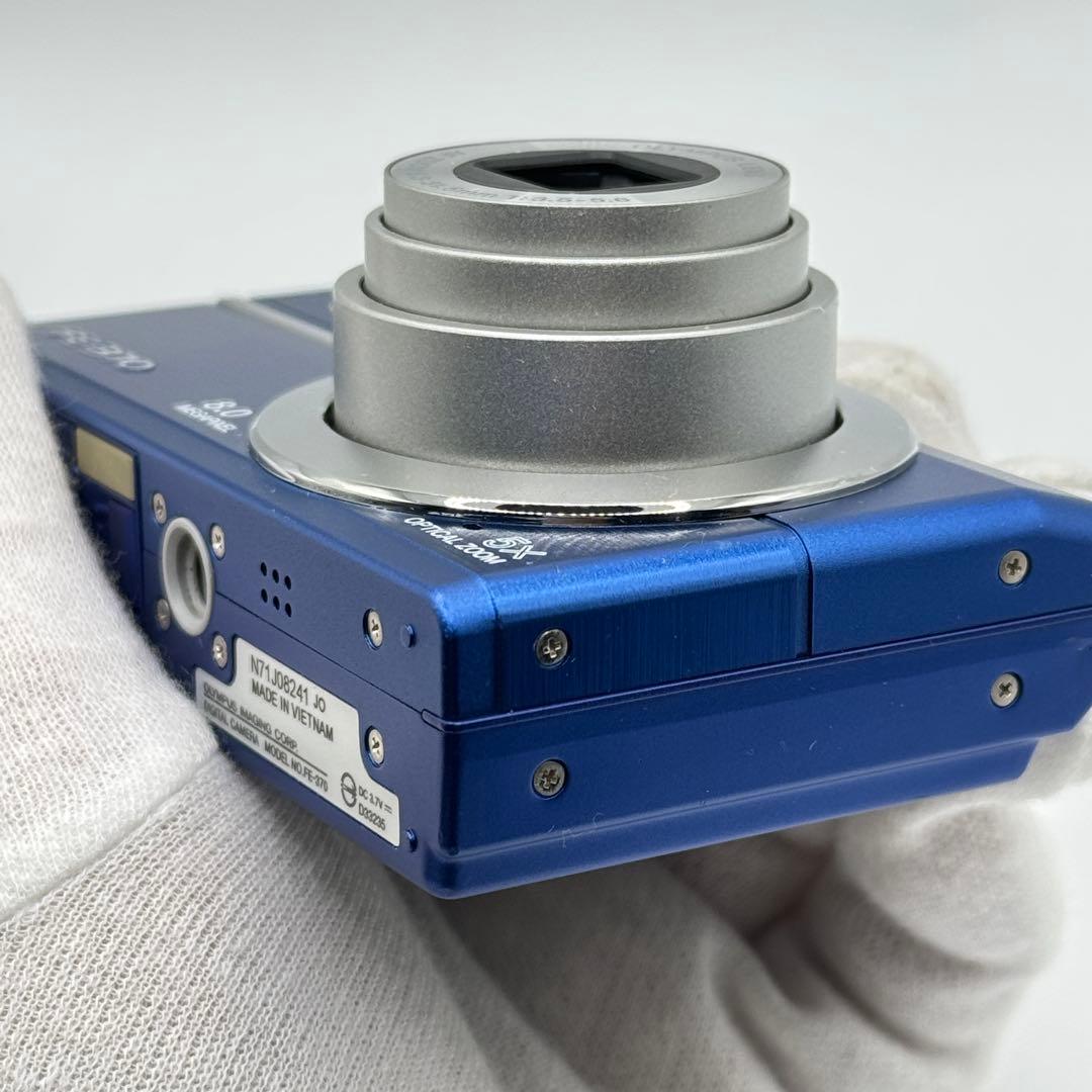 【美品 箱付】 OLYMPUS FE-370 青 オリンパス コンデジ