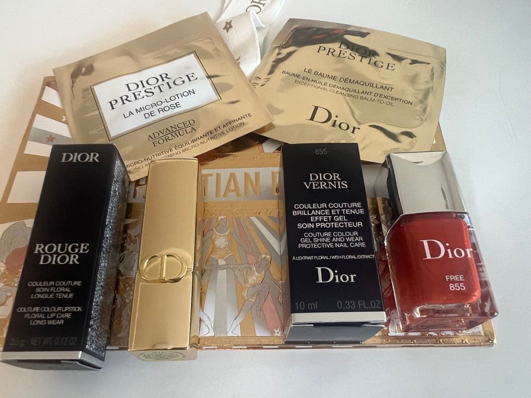 ディオールクリスタルスパークル口紅限定品010&ネイルエナメル855